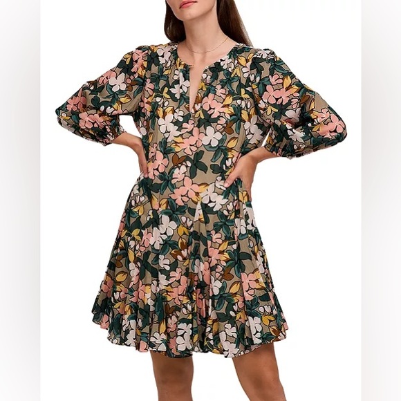 Velvet by Graham & Spencer “Keelin” minidress in daffodil cotton voile, size xs - Picture 4 of 8
